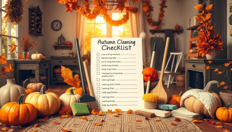 Autumn Home Cleaning Checklist