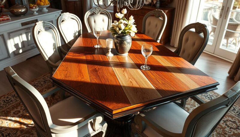 Dining table finishes