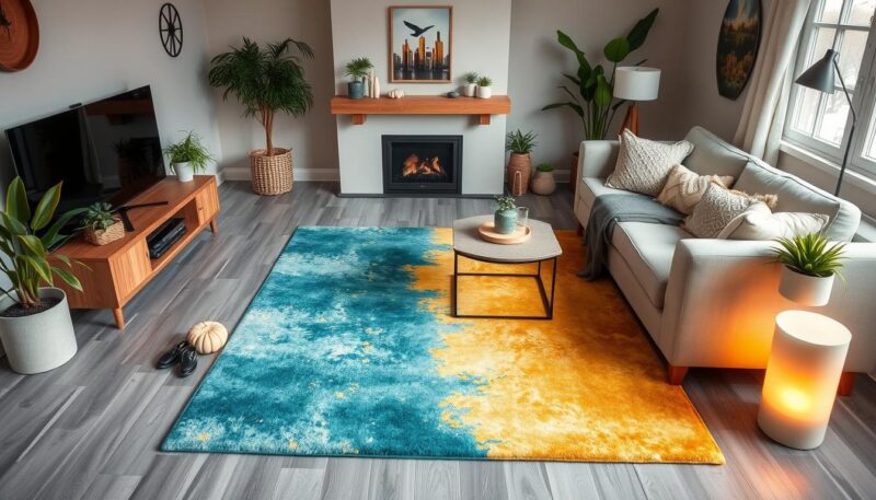 What Color Rug Goes with Gray Floors