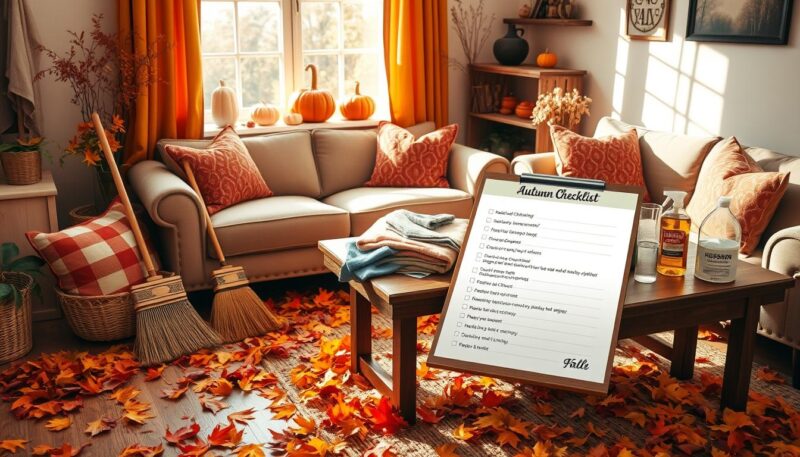 autumn home cleaning checklist