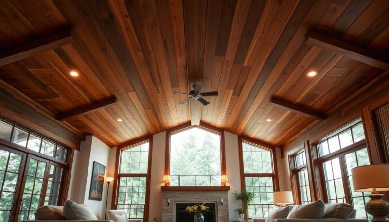 natural wood ceiling ideas