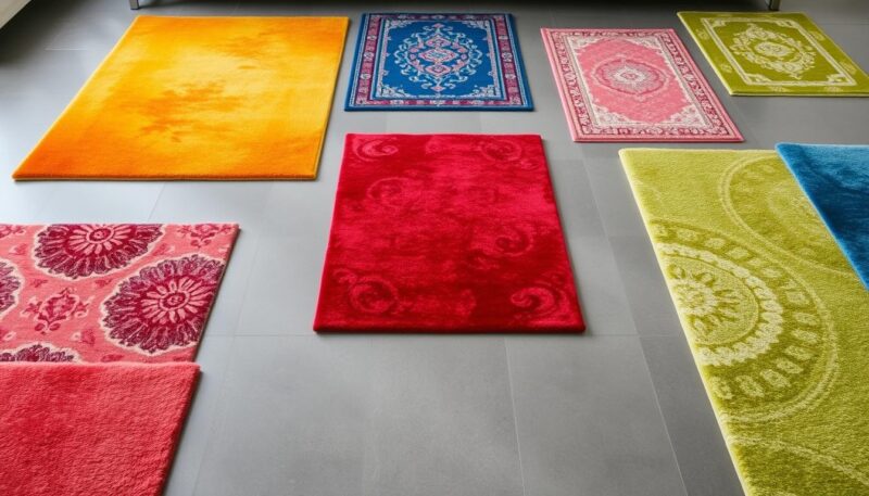 vibrant rug colors